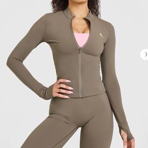 Oner Active Women’s Unified Performance Jacket in Moss Brown size Small NWT